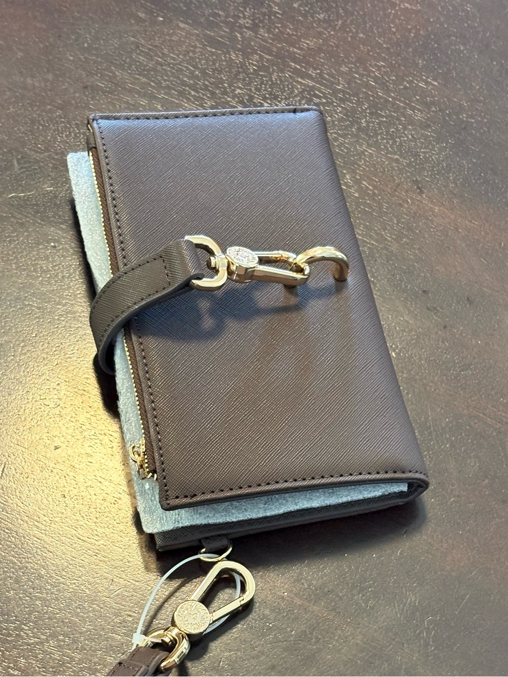 Anne Klein Espresso Wristlet Wallet
